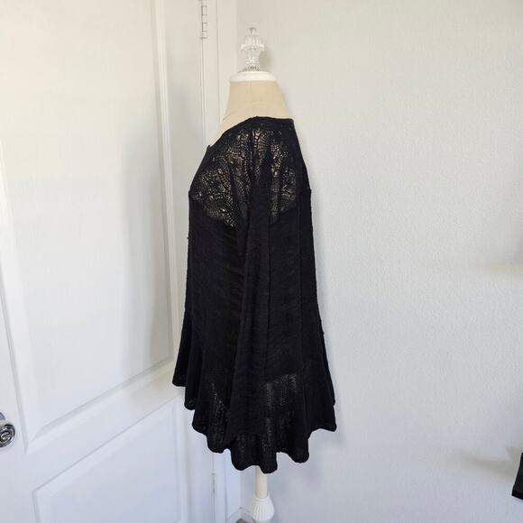 Free People Kristobel Tunic in Black sz M - Picture 6 of 11